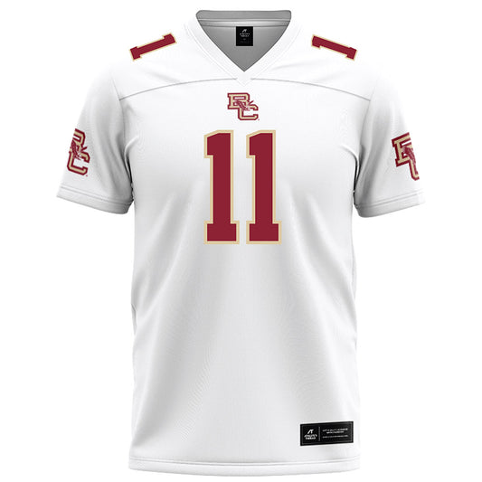 Boston College - NCAA Football : Landon Wright - White Football Jersey-0