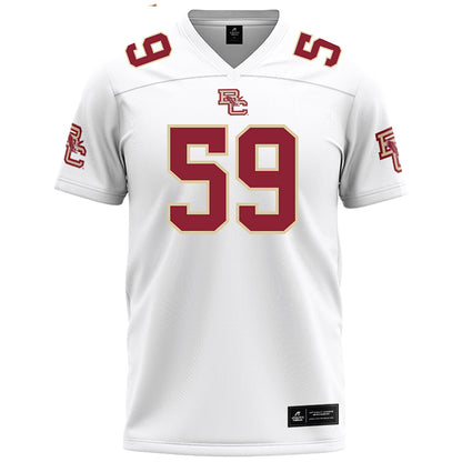 Boston College - NCAA Football : Micah Amedee - White Football Jersey-0