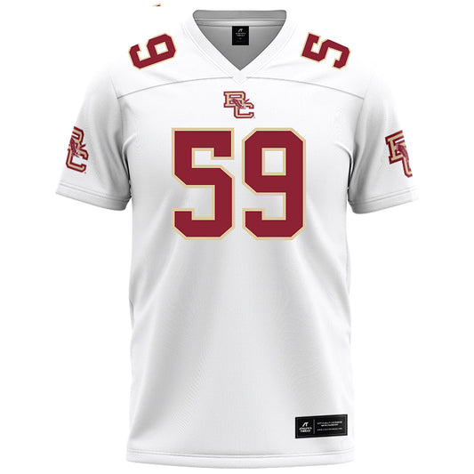 Boston College - NCAA Football : Micah Amedee - White Football Jersey-0