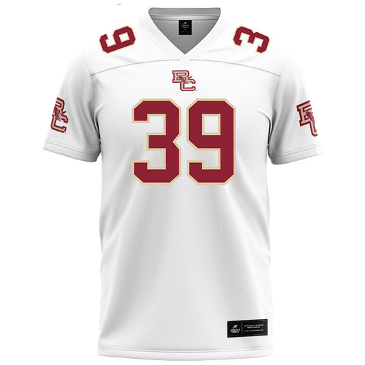 Boston College - NCAA Football : Zach Kelly - White Football Jersey-0