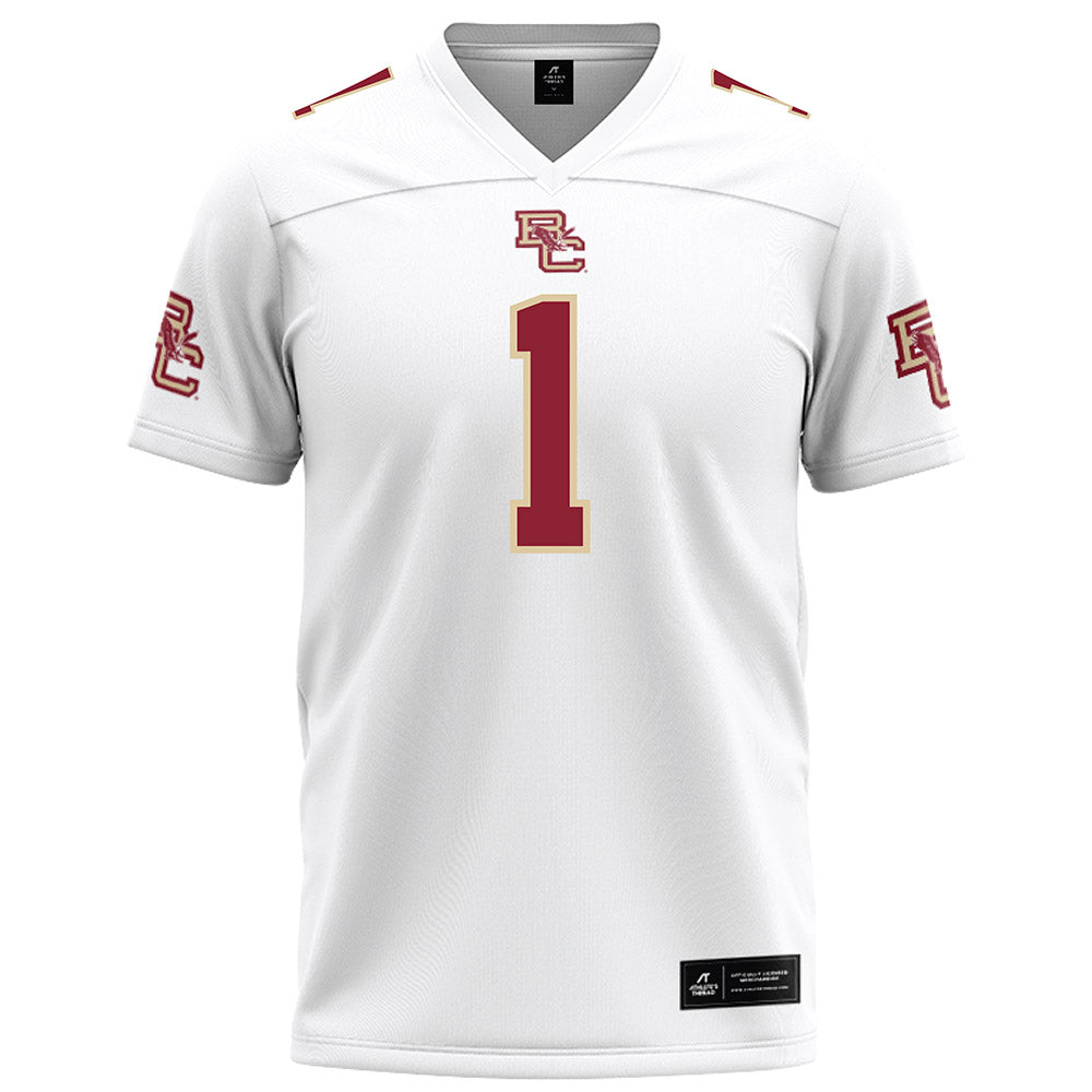 Boston College - NCAA Football : Jaedn Skeete - White Football Jersey-0