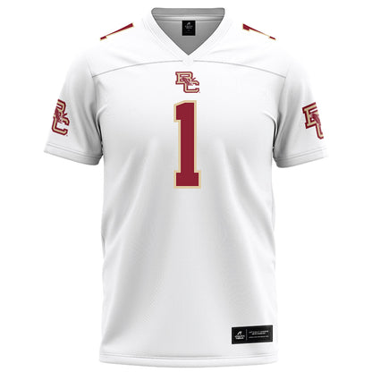 Boston College - NCAA Football : Jaedn Skeete - White Football Jersey-0