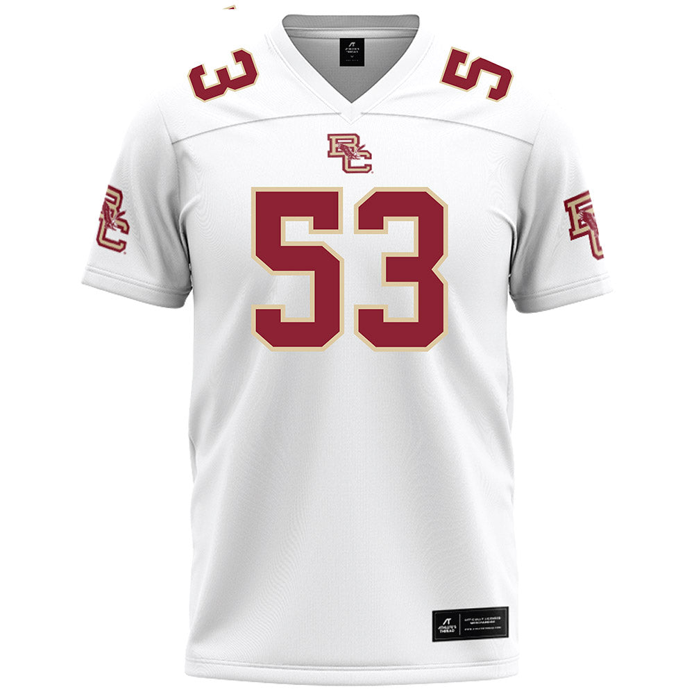 Boston College - NCAA Football : Tre Humphrey - White Football Jersey-0