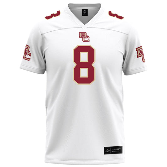 Boston College - NCAA Football : Onye Nwosisi - White Football Jersey-0