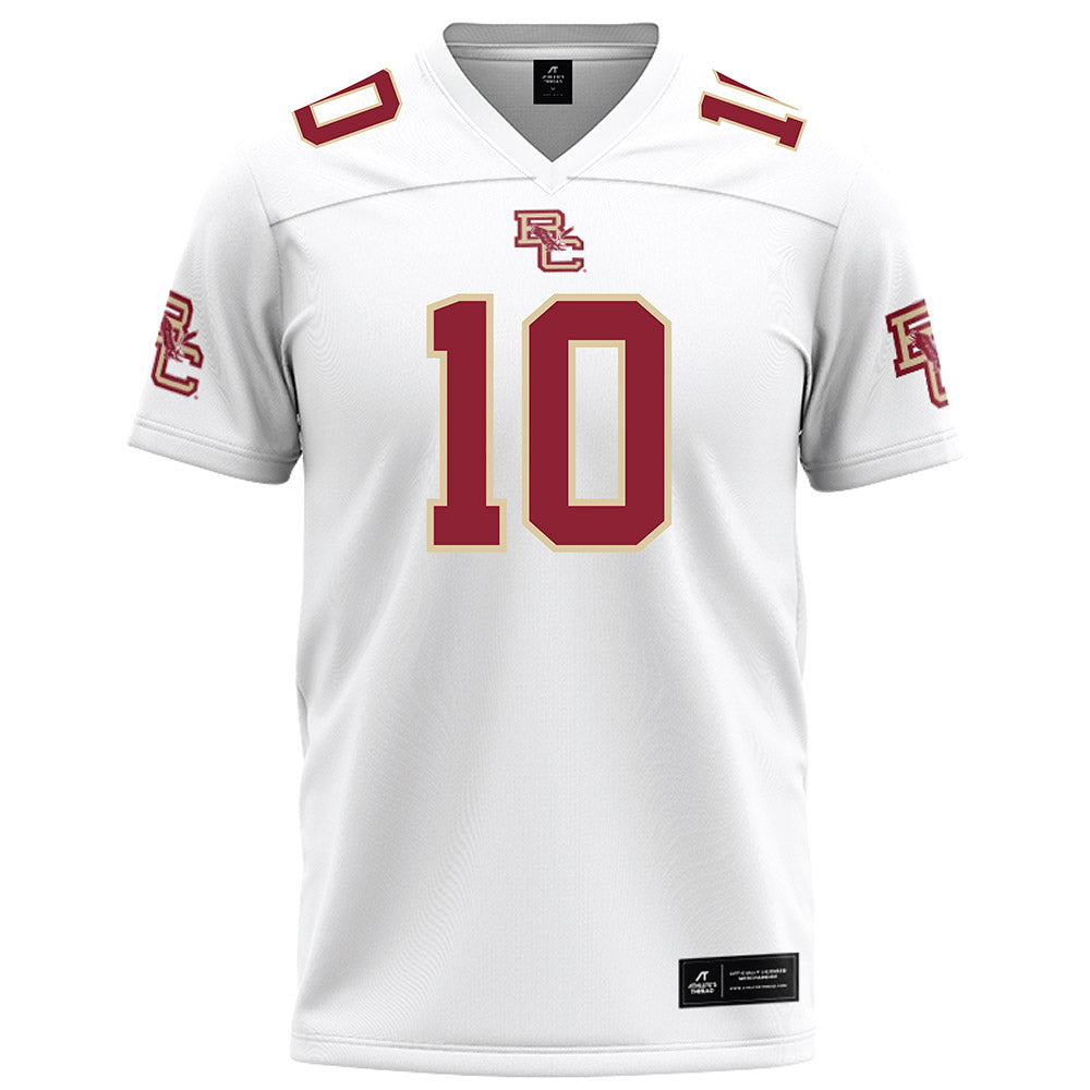 Boston College - NCAA Football : Mason McKenzie - White Football Jersey-0
