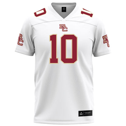 Boston College - NCAA Football : Mason McKenzie - White Football Jersey-0