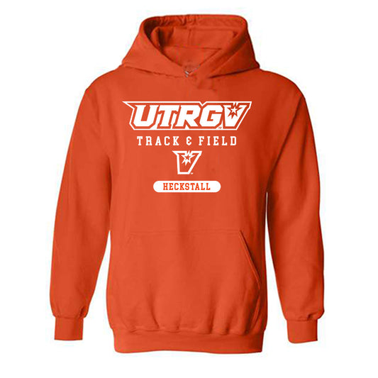 UTRGV - NCAA Women's Track & Field : Aniya Heckstall - Classic Shersey Hooded Sweatshirt-0
