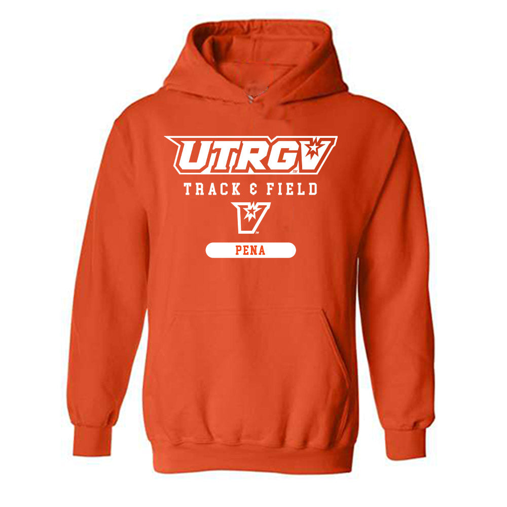 UTRGV - NCAA Women's Track & Field : Evalyn Pena - Classic Shersey Hooded Sweatshirt-0
