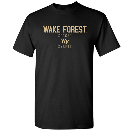 Wake Forest - NCAA Men's Soccer : Quinn Syrett - Classic Shersey T-Shirt-0