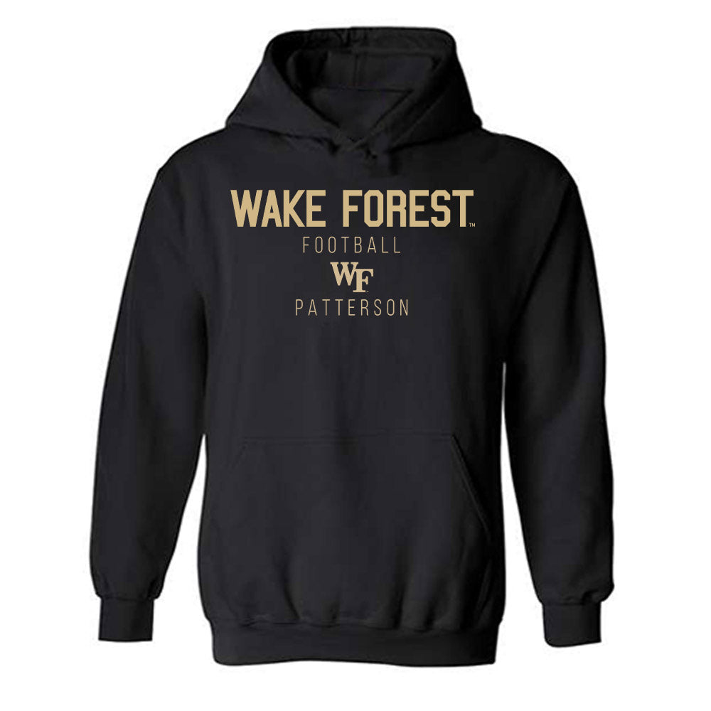 Wake Forest - NCAA Football : Josh Patterson - Classic Shersey Hooded Sweatshirt-0