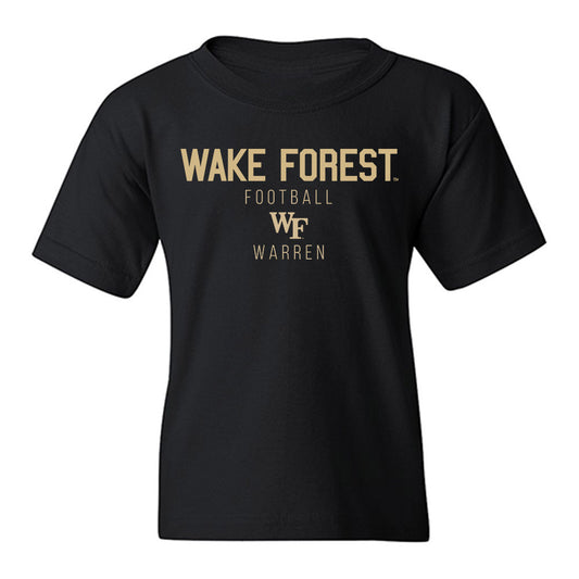 Wake Forest - NCAA Football : Larry Warren - Classic Shersey Youth T-Shirt-0
