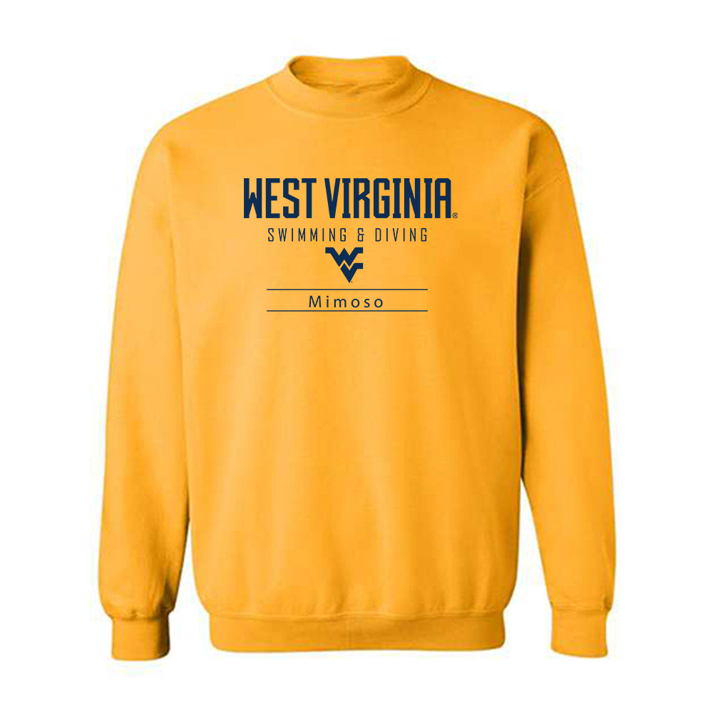 West Virginia - NCAA Men's Swimming & Diving : Rafael Mimoso - Crewneck Sweatshirt-0