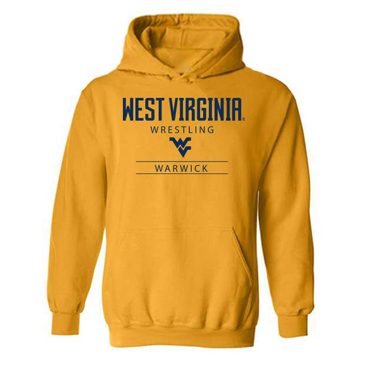 West Virginia - NCAA Wrestling : Brennan Warwick - Classic Shersey Hooded Sweatshirt-0