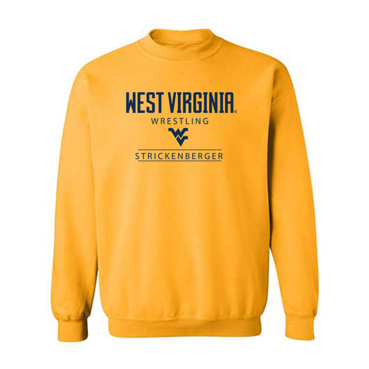 West Virginia - NCAA Wrestling : Jett Strickenberger - Classic Shersey Crewneck Sweatshirt-0