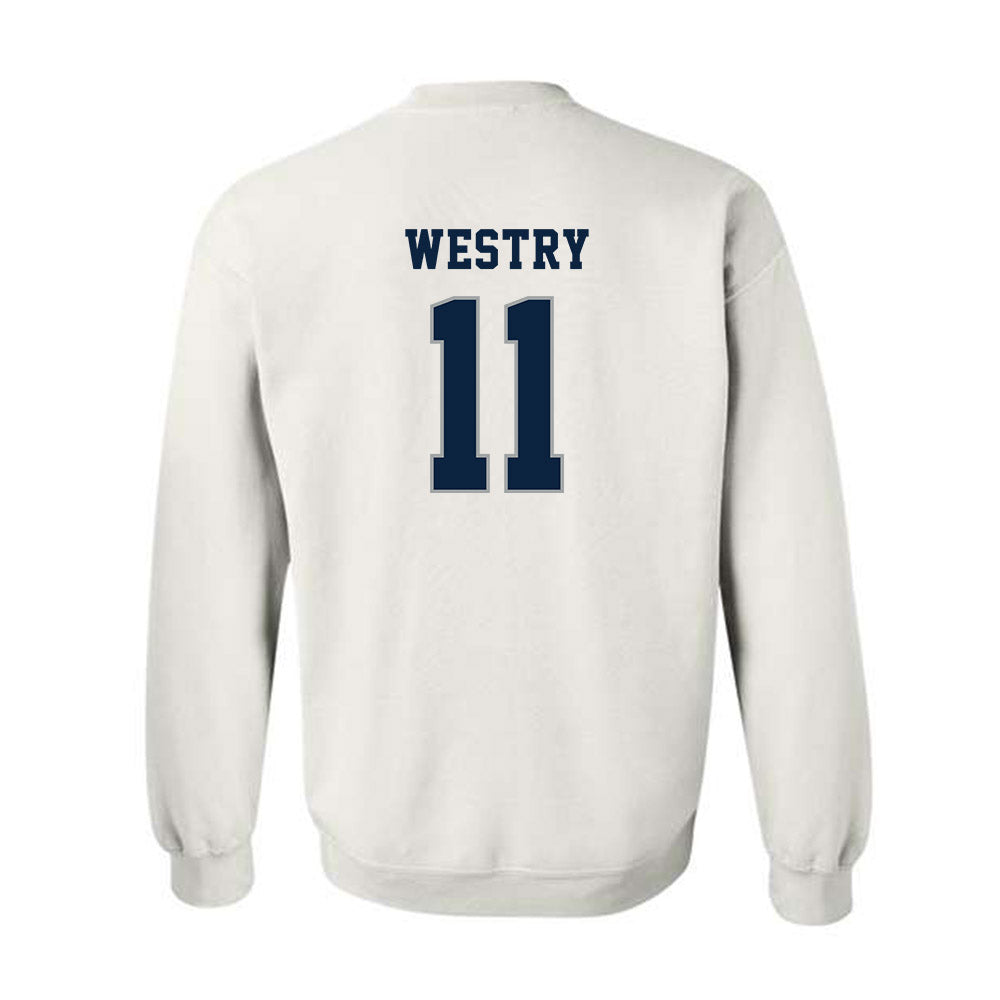Xavier - NCAA Men's Basketball : Chance Westry - Classic Shersey Crewneck Sweatshirt-1