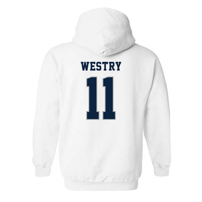 Xavier - NCAA Men's Basketball : Chance Westry - Classic Shersey Hooded Sweatshirt-1
