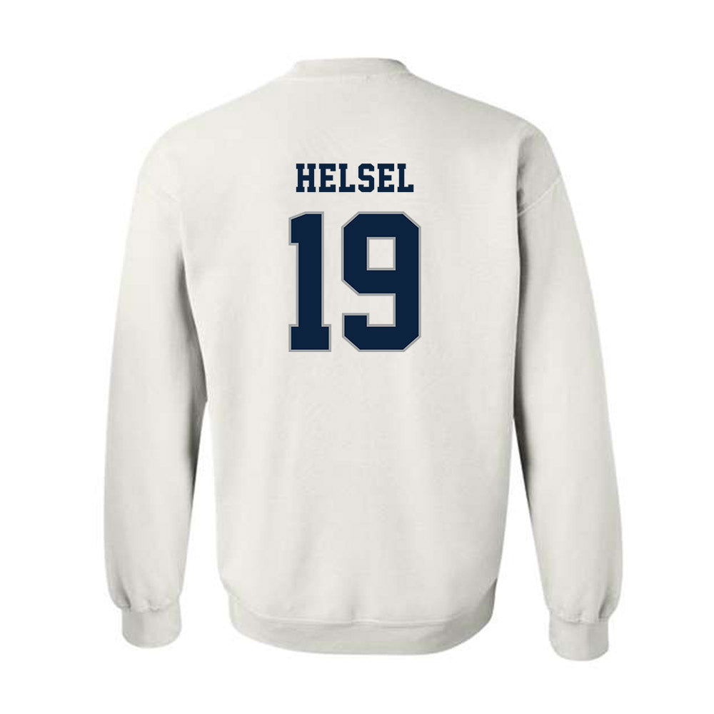 Xavier - NCAA Baseball : Garrett Helsel - Classic Shersey Crewneck Sweatshirt-1