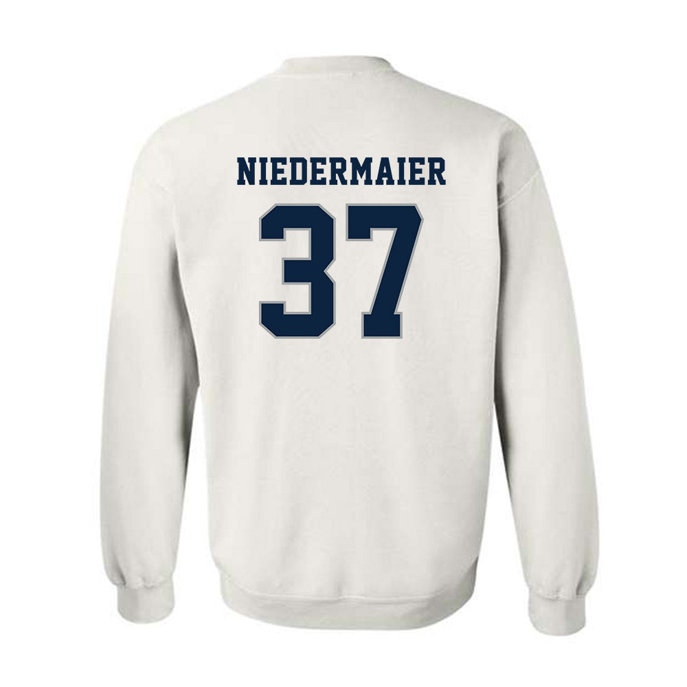 Xavier - NCAA Baseball : Roger Niedermaier - Classic Shersey Crewneck Sweatshirt-1