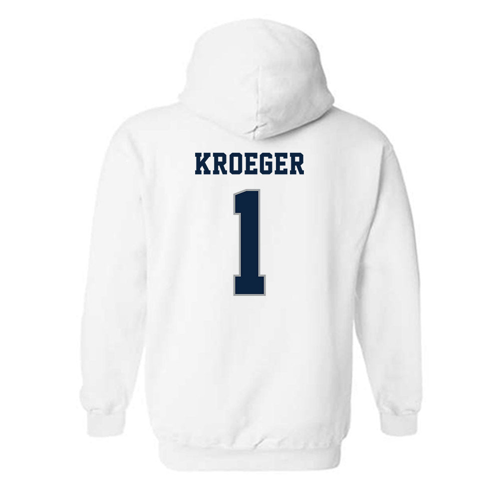 Xavier - NCAA Women's Volleyball : Sadie Kroeger - Classic Shersey Hooded Sweatshirt-1