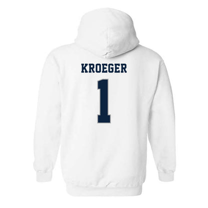 Xavier - NCAA Women's Volleyball : Sadie Kroeger - Classic Shersey Hooded Sweatshirt-1