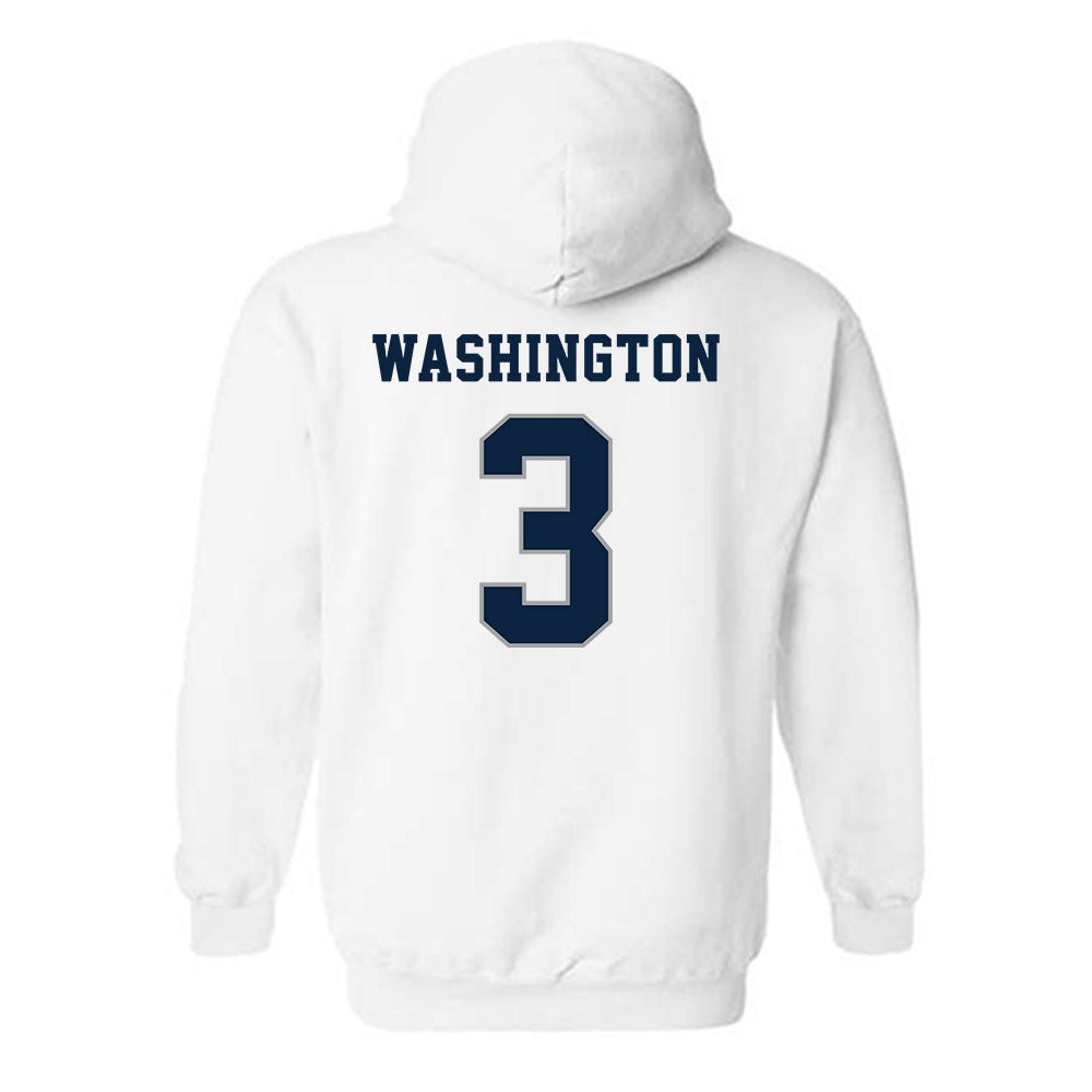 Xavier - NCAA Men's Basketball : Tru Washington - Classic Shersey Hooded Sweatshirt-1