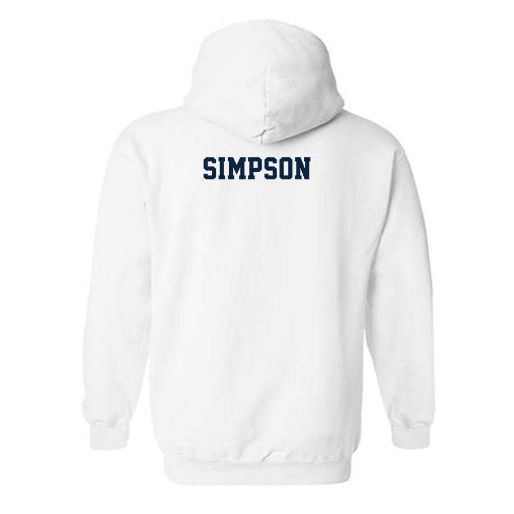 Xavier - NCAA Men's Swimming & Diving : Walker Simpson - Classic Shersey Hooded Sweatshirt-1
