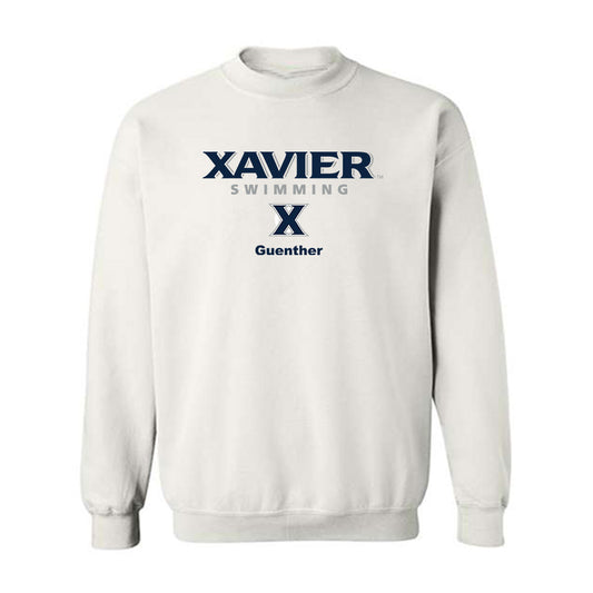 Xavier - NCAA Men's Swimming & Diving : Zakary Guenther - Classic Shersey Crewneck Sweatshirt-0