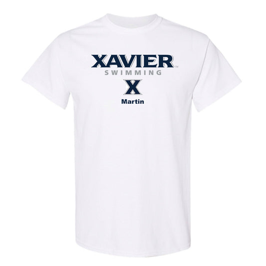 Xavier - NCAA Men's Swimming & Diving : Joshua Martin - Classic Shersey T-Shirt-0