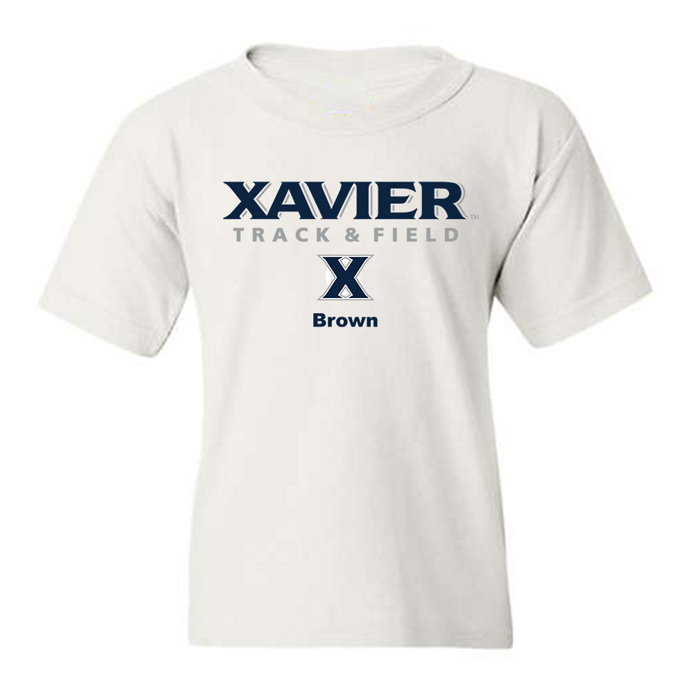 Xavier - NCAA Men's Track & Field : Rania Brown - Classic Shersey Youth T-Shirt-0