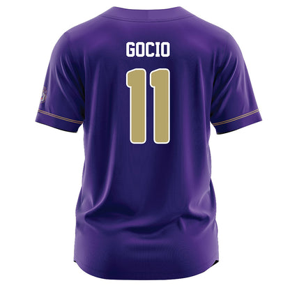 JMU - NCAA Baseball : Ryan Gocio - Purple Jersey-1