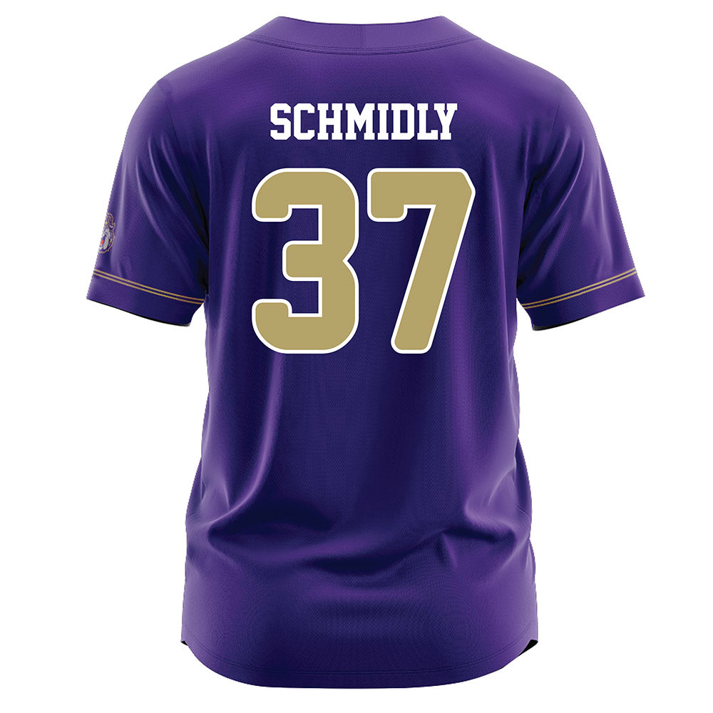 JMU - NCAA Baseball : Ike Schmidly - Purple Jersey-1