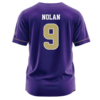JMU - NCAA Baseball : Isaiah Nolan - Purple Jersey-1