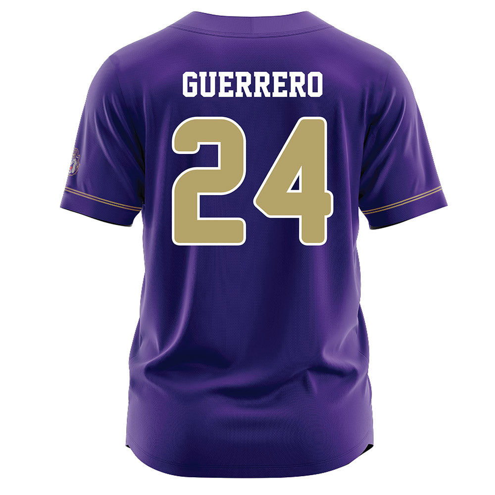 JMU - NCAA Baseball : Jack Guerrero - Purple Jersey-1