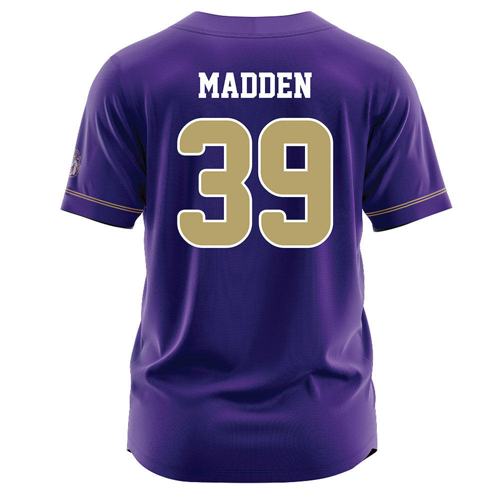JMU - NCAA Baseball : Griffin Madden - Purple Jersey-1