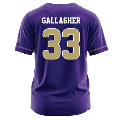 JMU - NCAA Baseball : Aiden Gallagher - Purple Jersey-1
