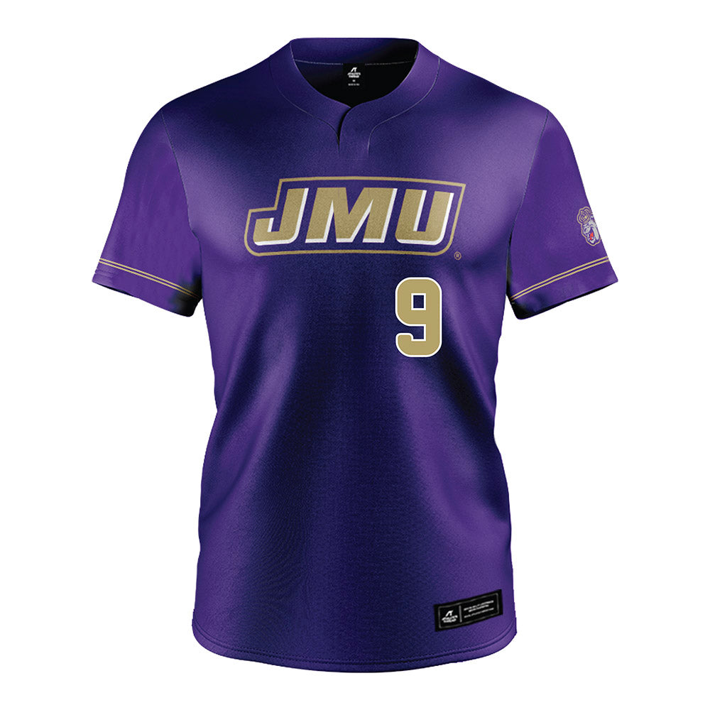 JMU - NCAA Baseball : Isaiah Nolan - Purple Jersey-0