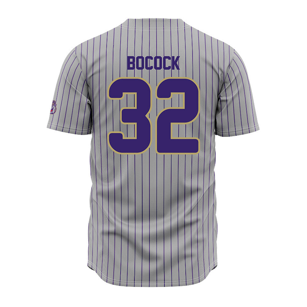 JMU - NCAA Baseball : Zach Bocock - Grey Jersey-1