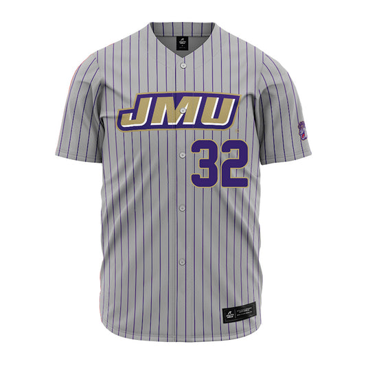 JMU - NCAA Baseball : Sam Pearne - Grey Jersey-0