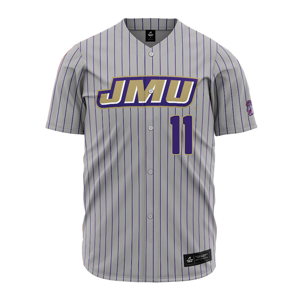 JMU - NCAA Baseball : Ryan Gocio - Grey Jersey-0