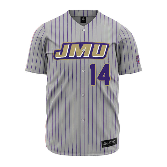 JMU - NCAA Baseball : Conner Worth - Grey Jersey-0