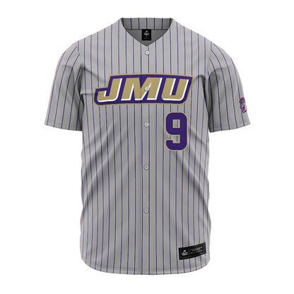 JMU - NCAA Baseball : Isaiah Nolan - Grey Jersey-0