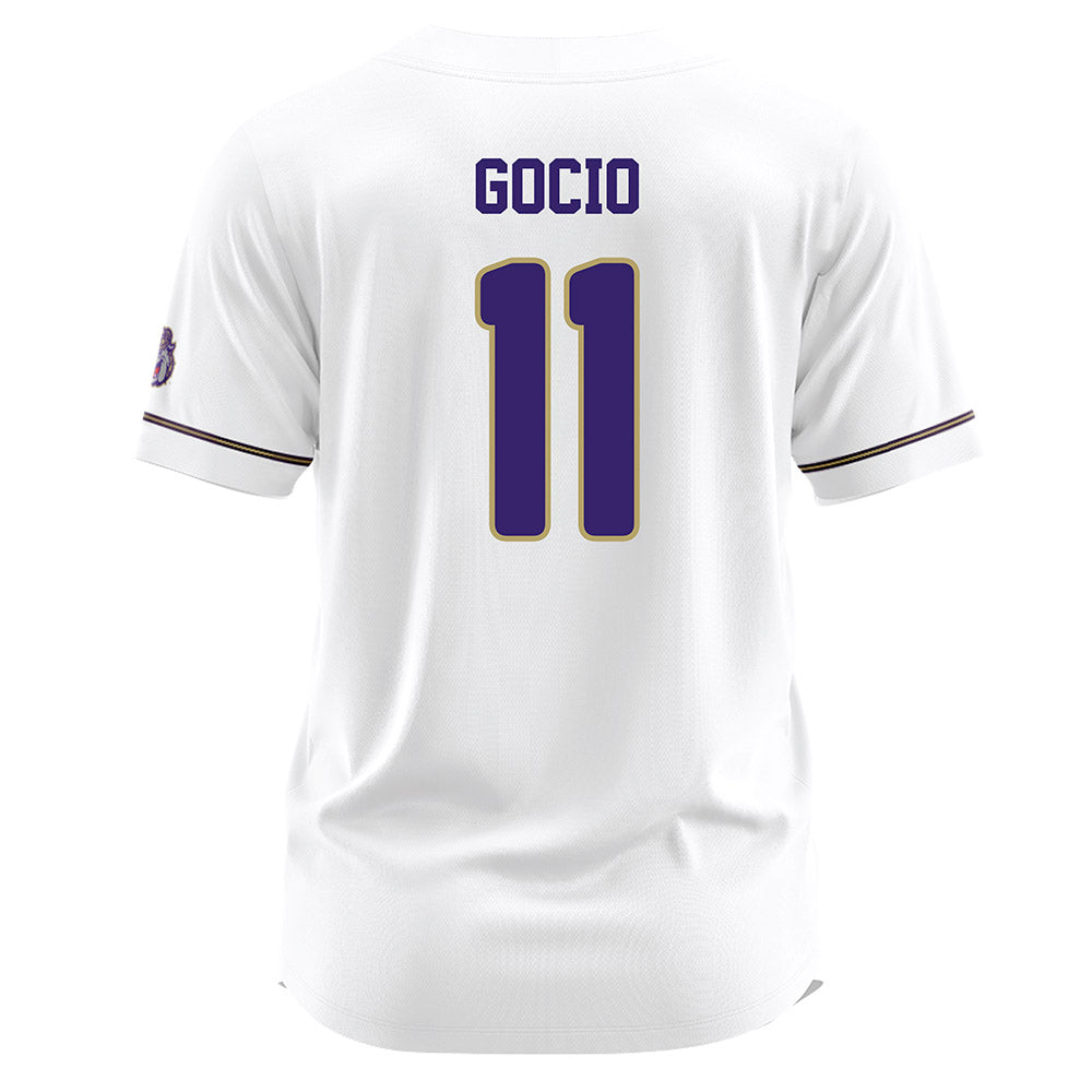JMU - NCAA Baseball : Ryan Gocio - White Jersey-1