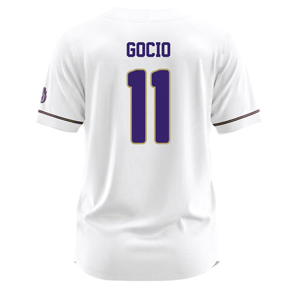 JMU - NCAA Baseball : Ryan Gocio - White Jersey-1