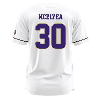 JMU - NCAA Baseball : Blake Mcelyea - White Jersey-1