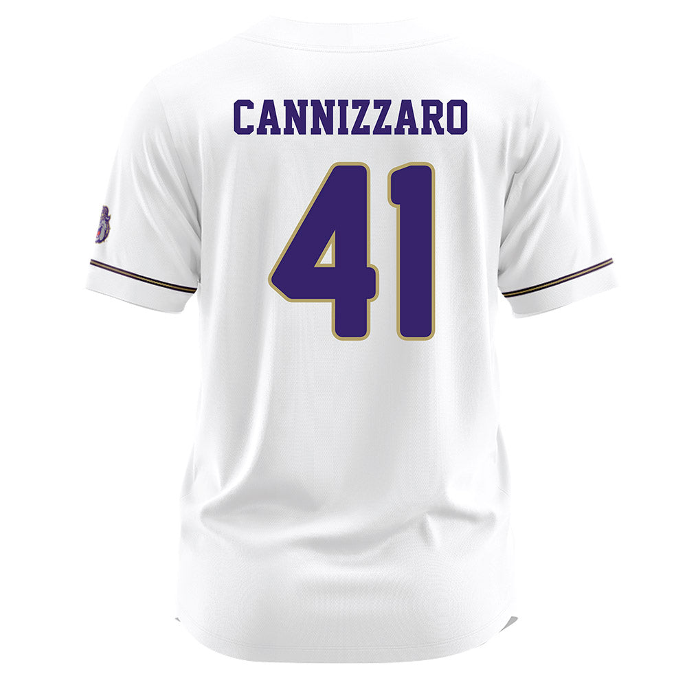 JMU - NCAA Baseball : Jack Cannizzaro - White Jersey-1