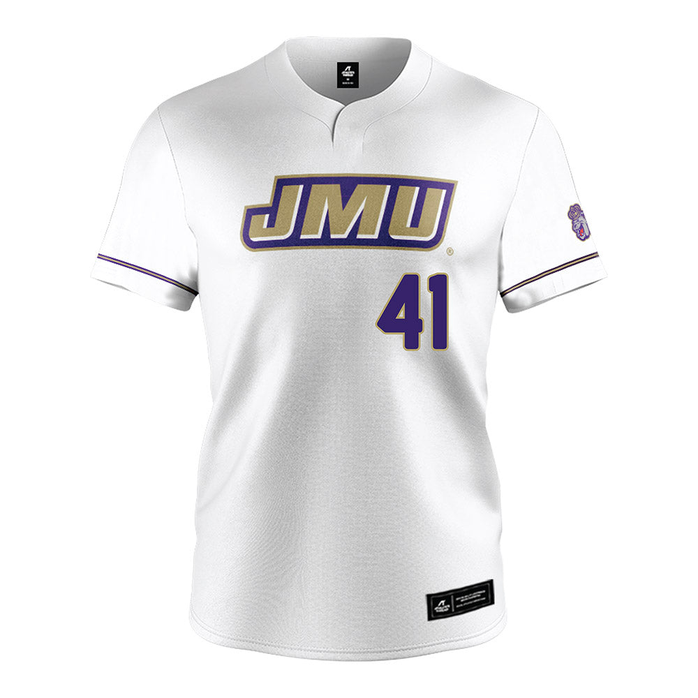 JMU - NCAA Baseball : Jack Cannizzaro - White Jersey-0