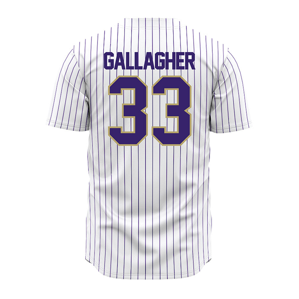 JMU - NCAA Baseball : Aiden Gallagher - White Jersey-1