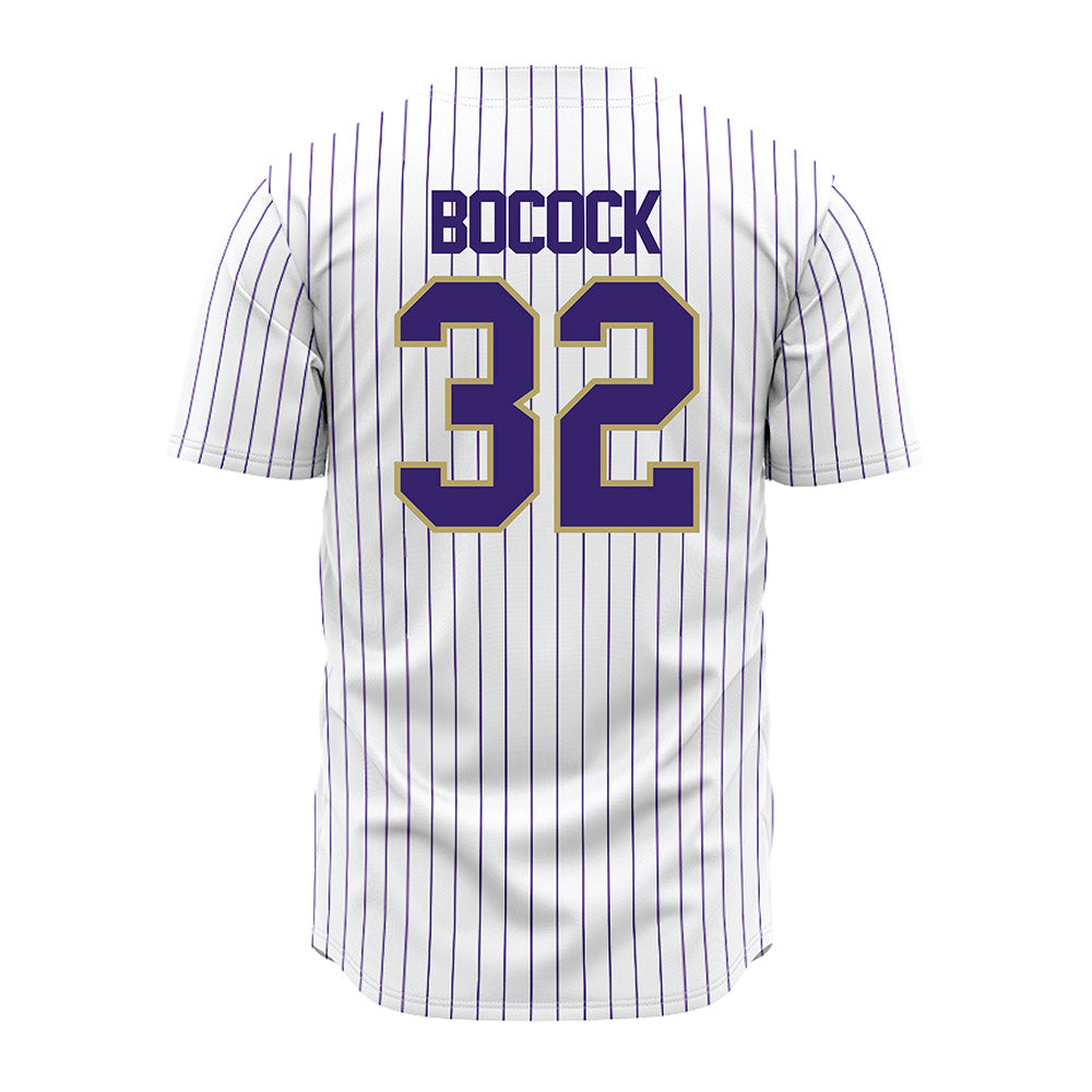 JMU - NCAA Baseball : Zach Bocock - White Jersey-1