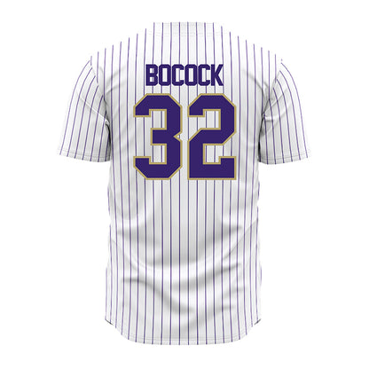 JMU - NCAA Baseball : Zach Bocock - White Jersey-1