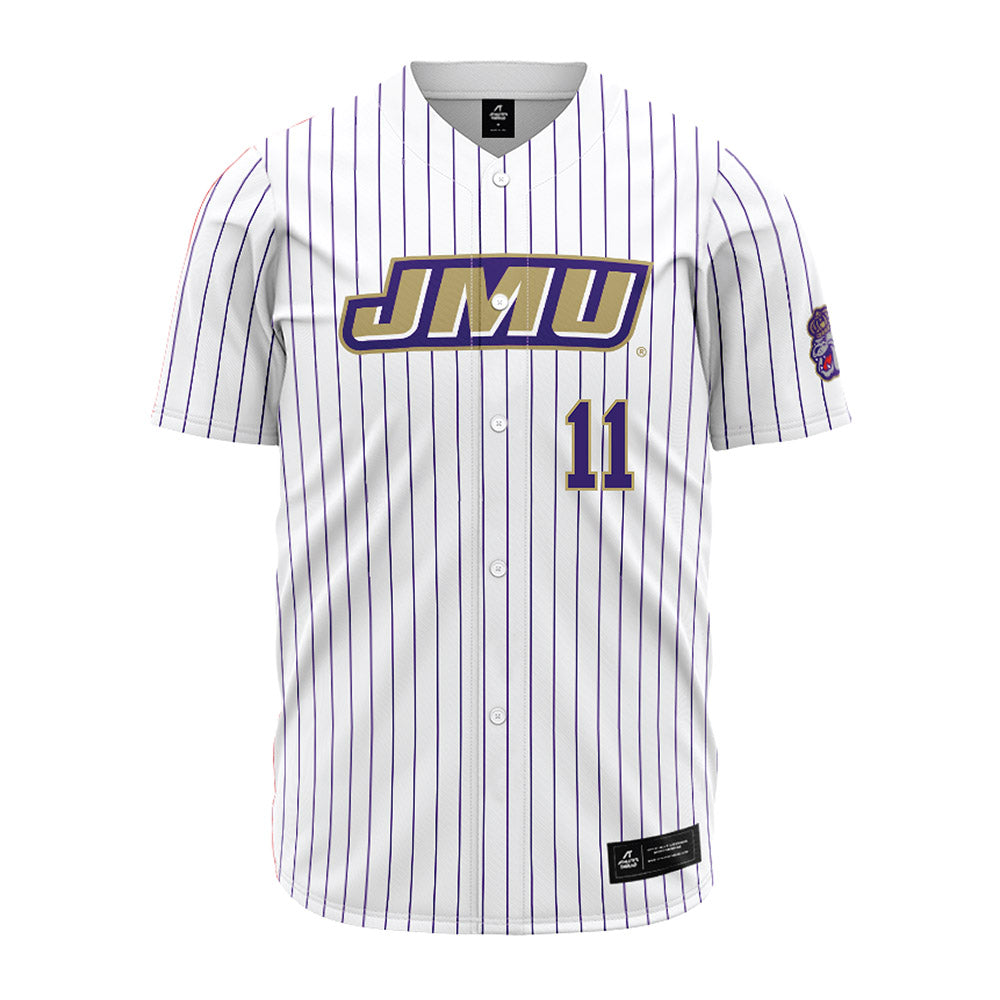 JMU - NCAA Baseball : Ryan Gocio - White Jersey-0